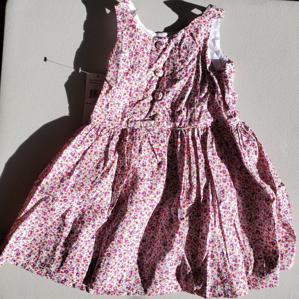 Ralph Lauren Girls 2T Floral Sundress Brand NEW Pink Purple Red - Picture 4 of 4